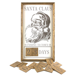 Santa Claus Is Coming Face <br>Magnetic Advent