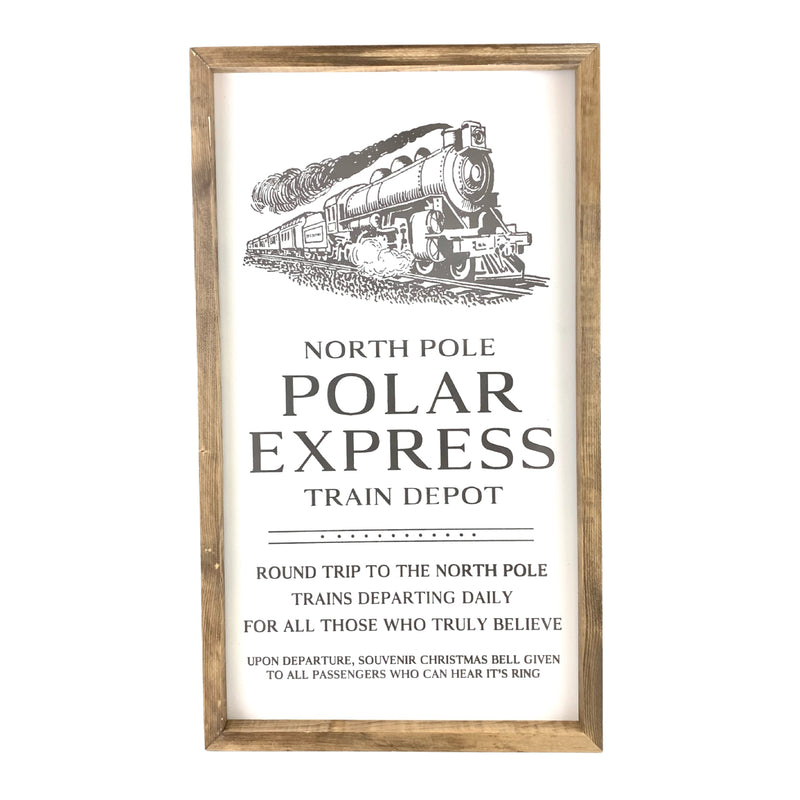 North Pole Polar Express <br>Framed Print