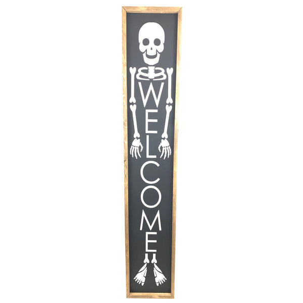 Skeleton Welcome <br>Porch Board