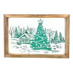 Christmas Cabin<br>Framed Print