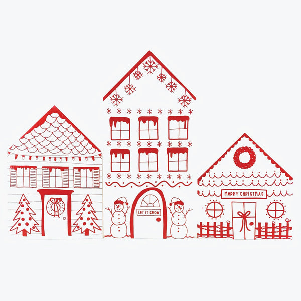 Wide Christmas Houses